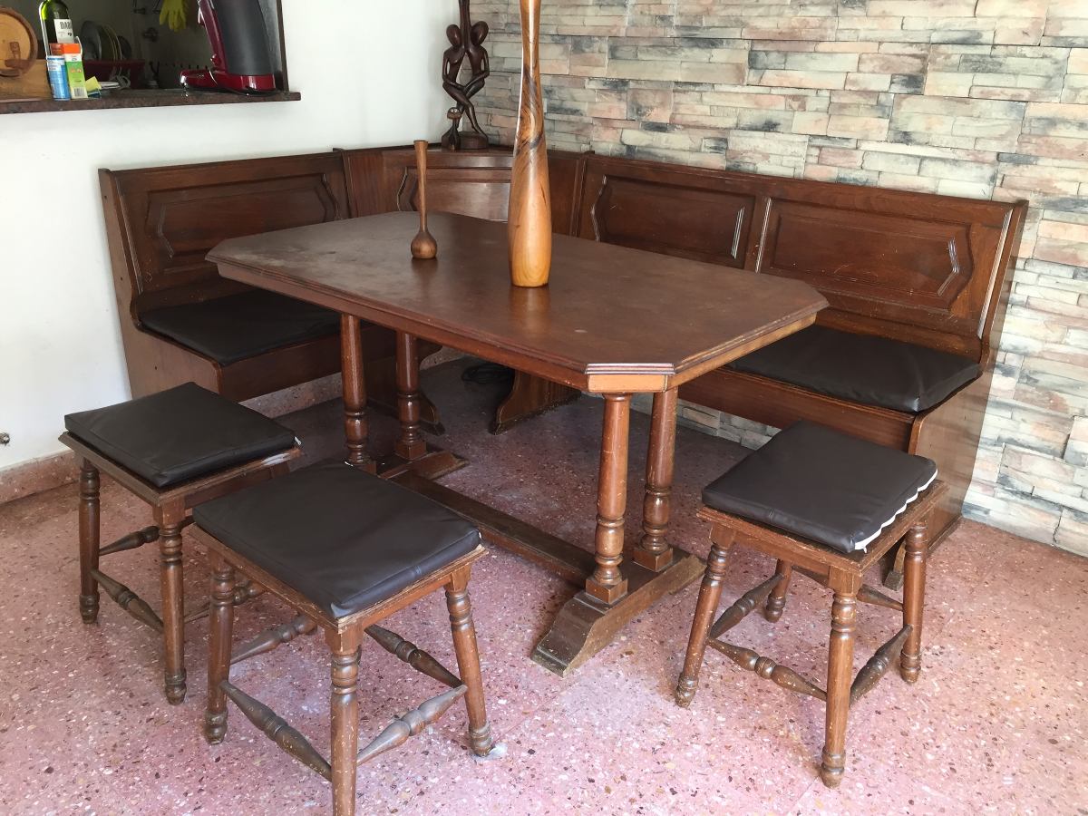 Juego De Comedor Esquinero Con Tres Banquetas Y Mesa . - $ 10.000,00 ... Juego De Comedor Esquinero Con Tres Banquetas Y Mesa . - $ 10.000,00 ...