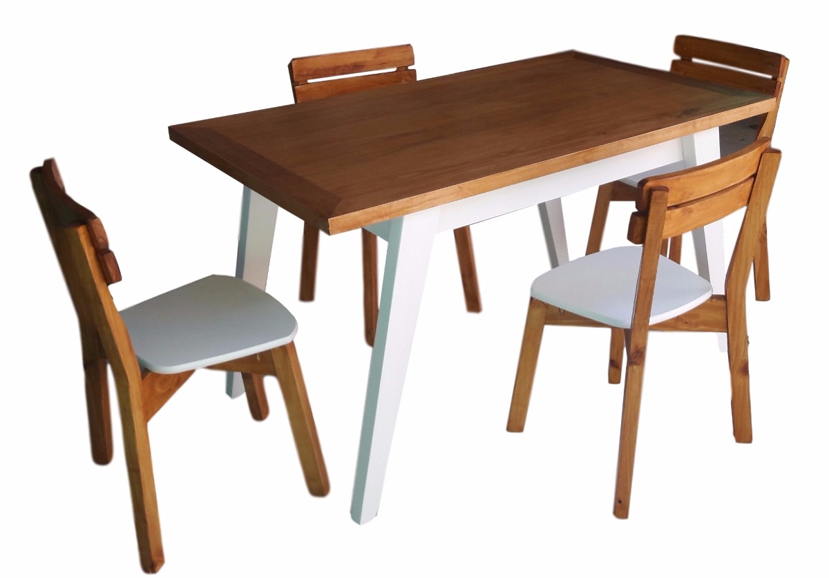 Juego De Comedor Estilo Nordico Escandinavo- Mesa + 4 Sillas ... Juego De Comedor Estilo Nordico Escandinavo- Mesa + 4 Sillas ...