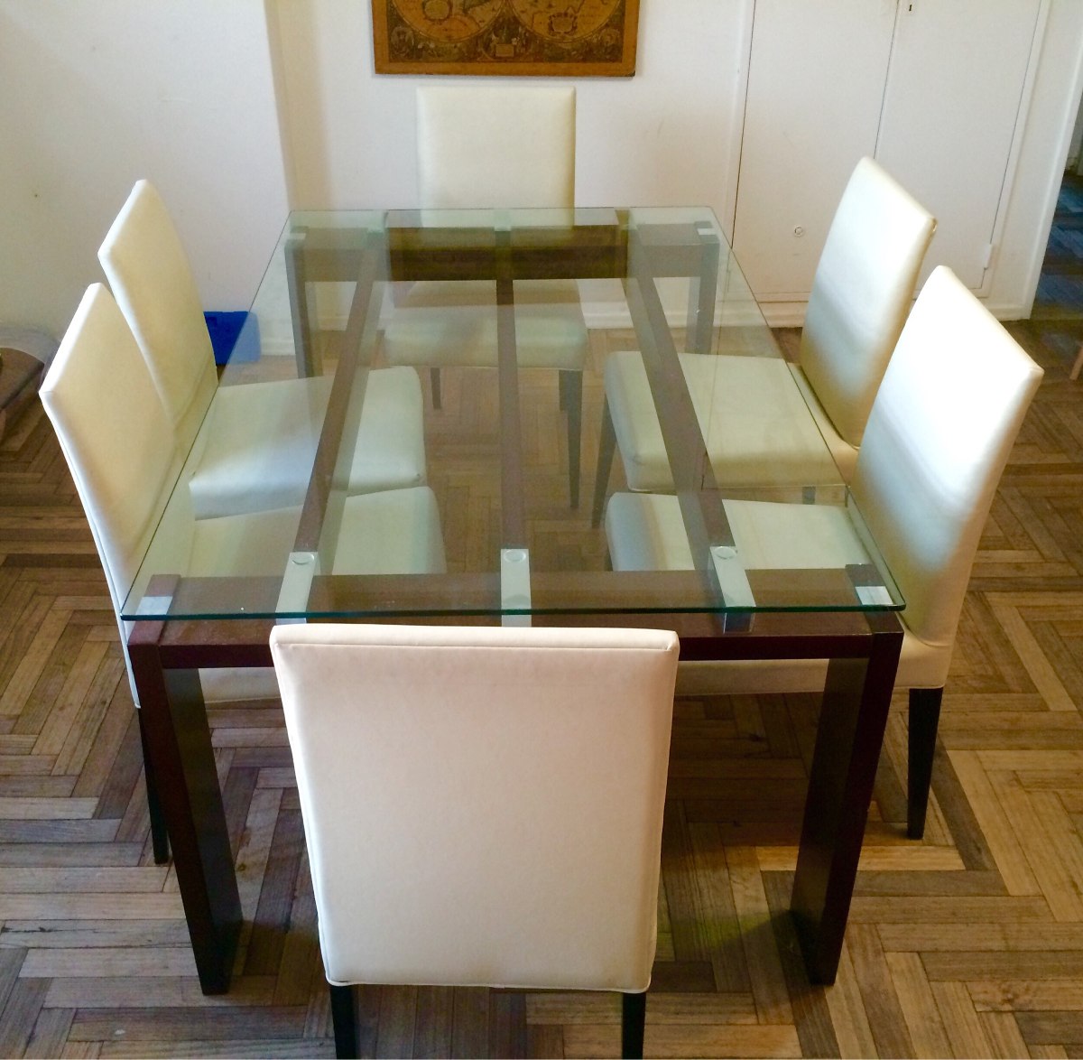 Juego De Comedor Madera Y Vidrio 1.60x1m. + 6 Sillas - $ 21.800,00 ... Juego De Comedor Madera Y Vidrio 1.60x1m. + 6 Sillas - $ 21.800,00 ...