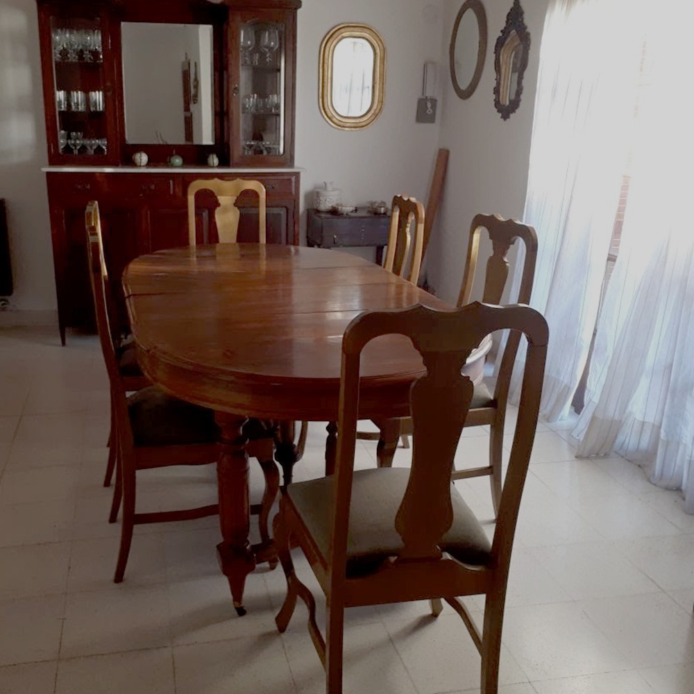 Juego De Comedor Mesa De Roble + 6 Sillas Modernas De Laurel ... Juego De Comedor Mesa De Roble + 6 Sillas Modernas De Laurel ...