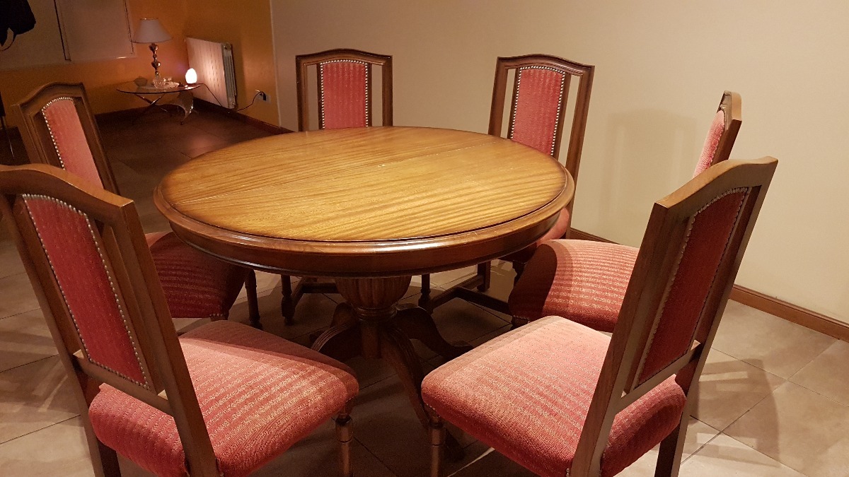 Juego De Comedor Mesa Extensible Y Sillas Roble Ingles - $ 28.000,00 ... Juego De Comedor Mesa Extensible Y Sillas Roble Ingles - $ 28.000,00 ...