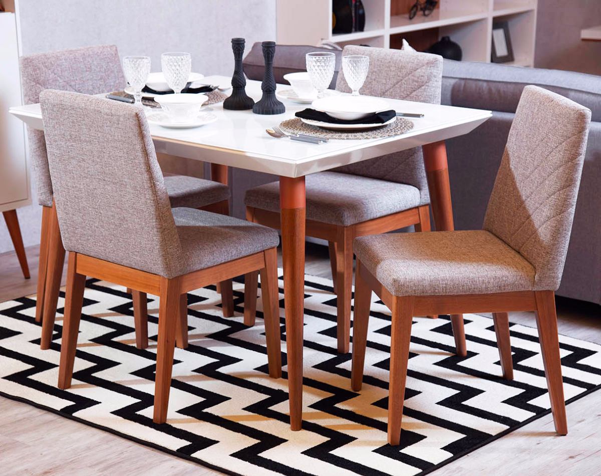 Juego De Comedor Mesa + Sillas Para 4 Personas Living Liv - $ 41.955 ... Juego De Comedor Mesa + Sillas Para 4 Personas Living Liv - $ 41.955 ...