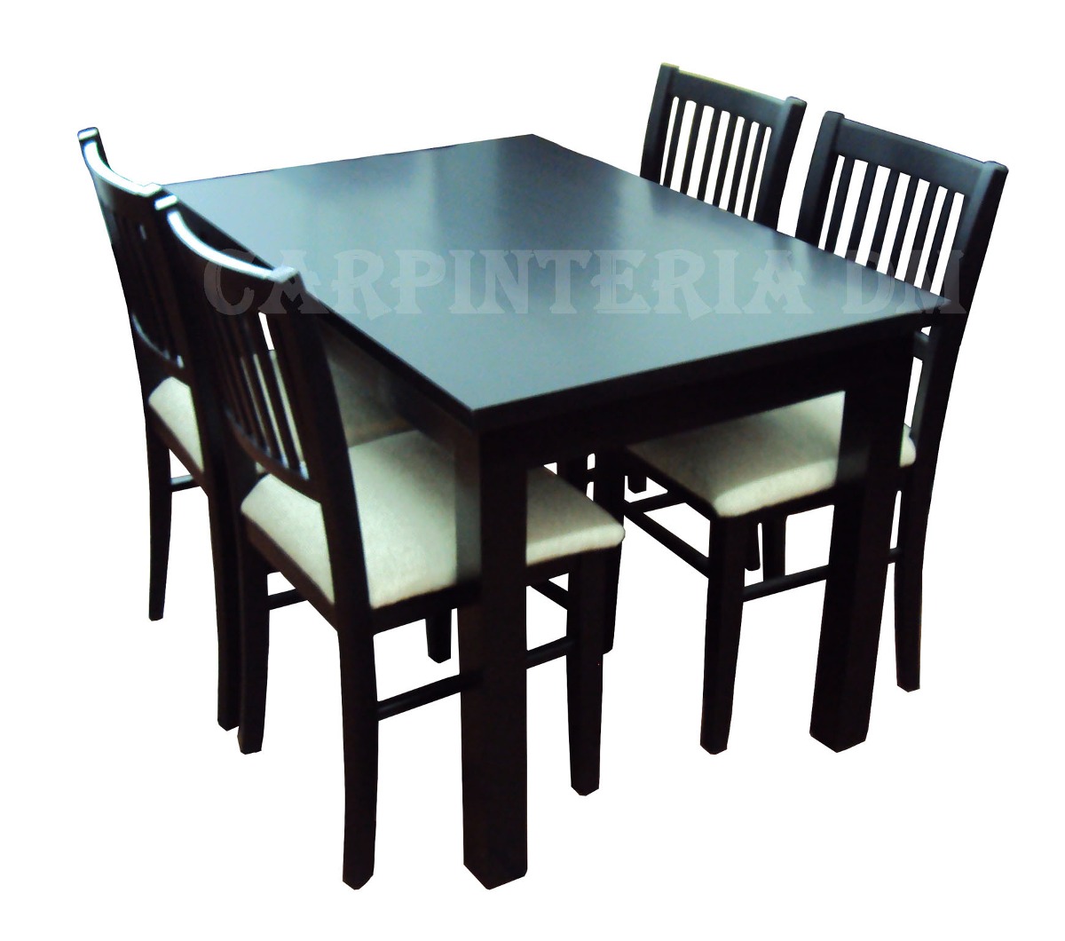 Juego De Comedor Moderno Mesa 107x75cm Y 4 Sillas Tapizadas ... Juego De Comedor Moderno Mesa 107x75cm Y 4 Sillas Tapizadas ...