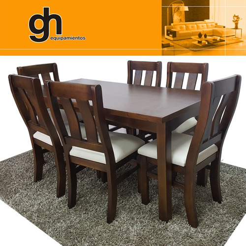 Juego de comedor para comedor o cocina. sillas tapizadas gh ...