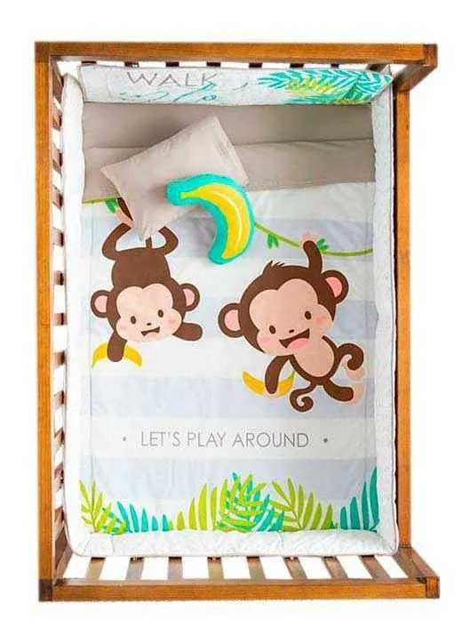 Blancosarmonia Juego De Edredon Cama Cuna Corral Bebe Vianney Baby Monkey 1 799 00 Blancosarmonia Juego De Edredon Cama Cuna Corral Bebe Vianney Baby Monkey 1 799 00