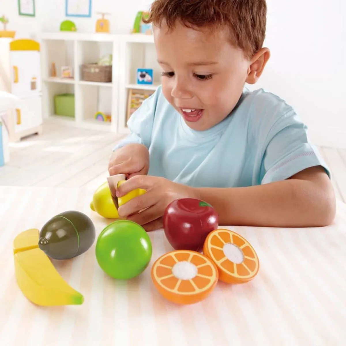 frutas de madera con velcro