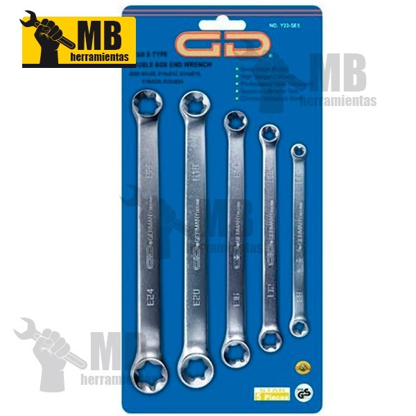 JUEGO 4 LLAVES PLANAS TORX HEMBRA