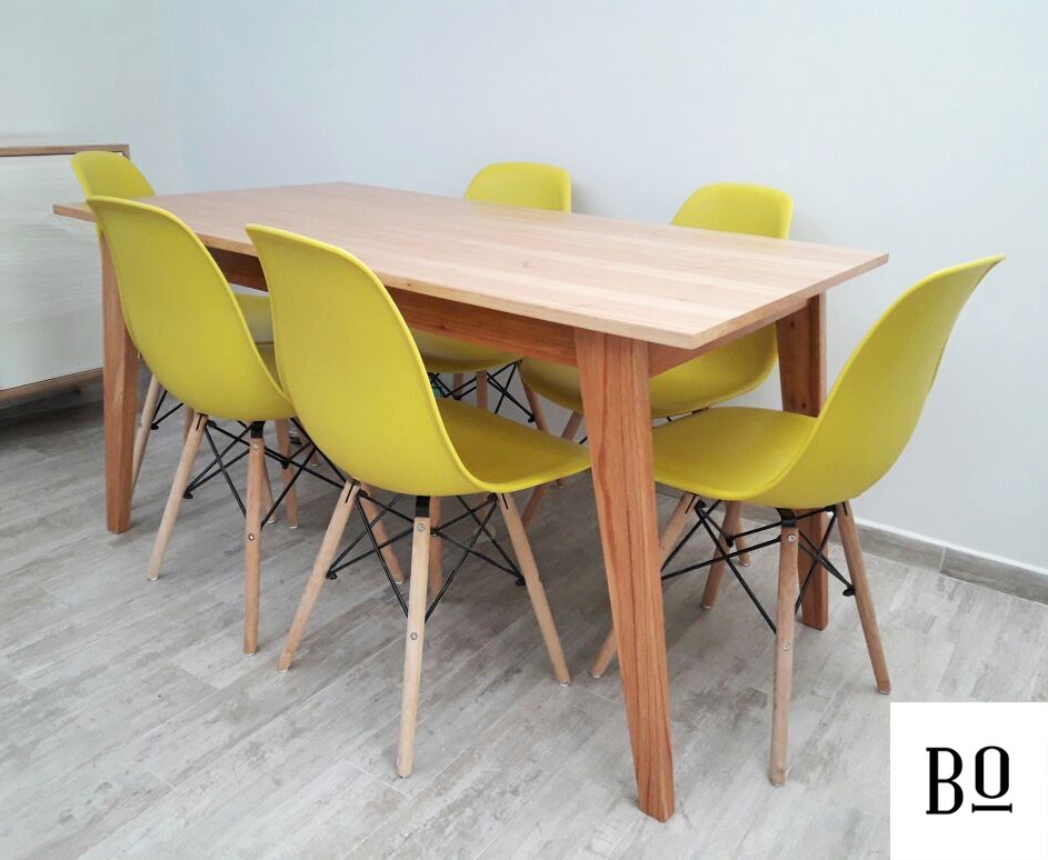 Juego De Mesa De Comedor Estilo Nórdico Deco Con 6 Eames - $ 13.500 ... Juego De Mesa De Comedor Estilo Nórdico Deco Con 6 Eames - $ 13.500 ...