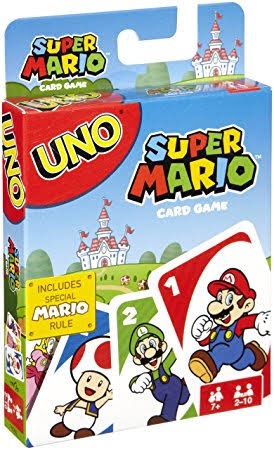 Juego De Mesa Uno Super Mario Bros Cartas 219 00 En Mercado Libre