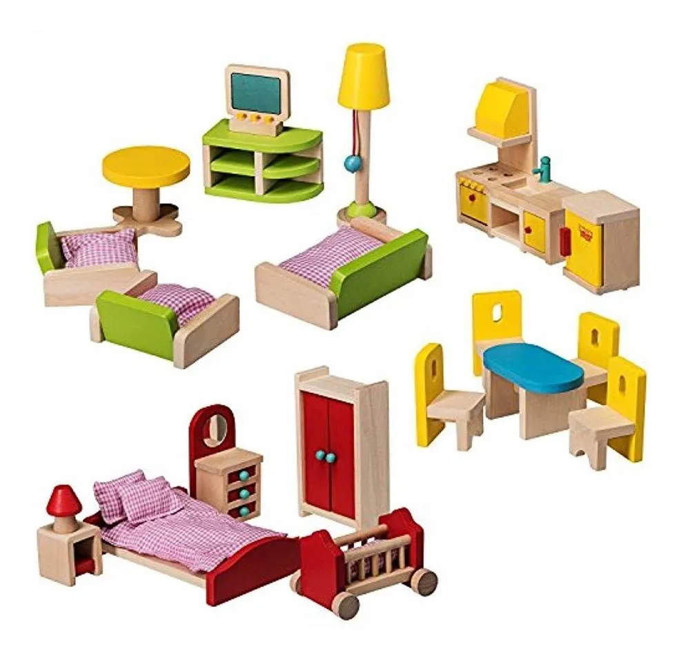 muebles de madera para muñecas