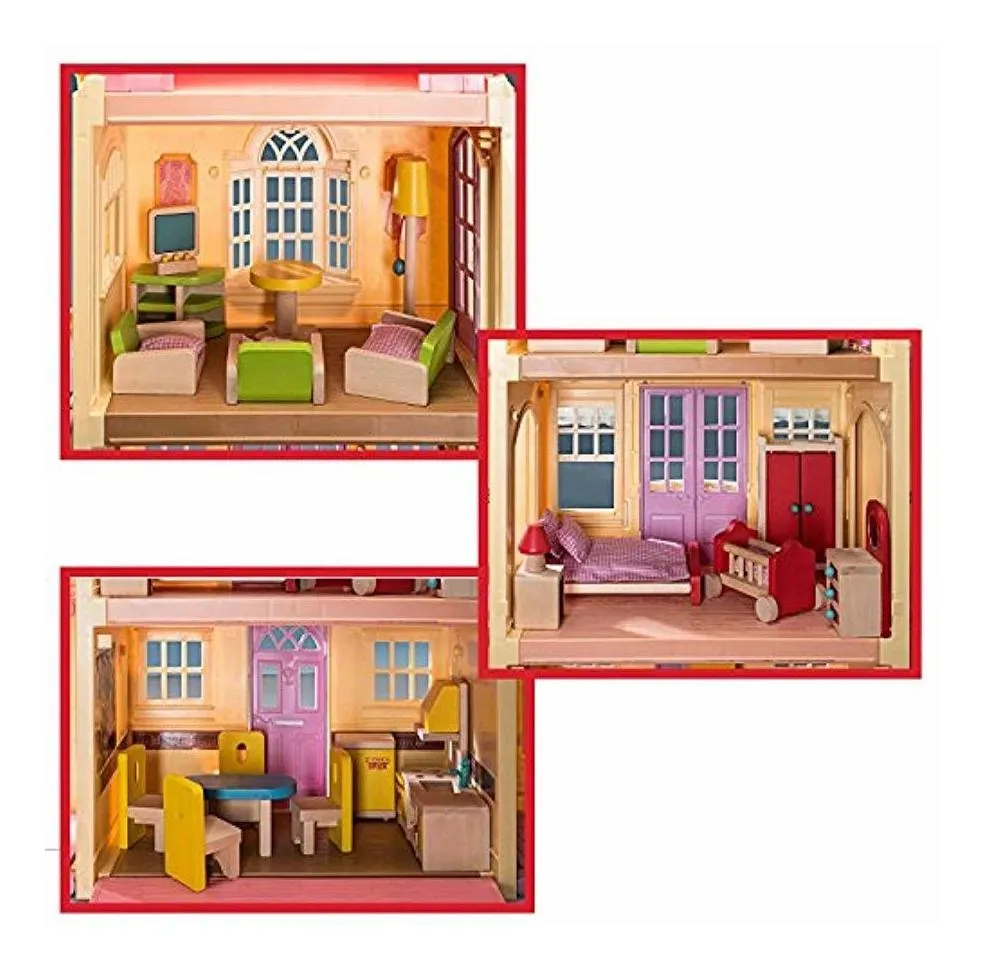 muebles de madera para muñecas