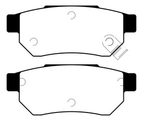 Pastillas delanteras SRL freno de disco Sistema Akebono delantero para honda 01-05