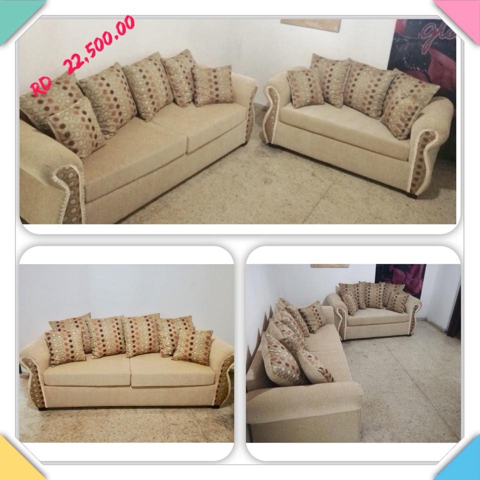 Juego De Sala Moderno Tapizado En $22,500 - $ 22,500.00 en ...