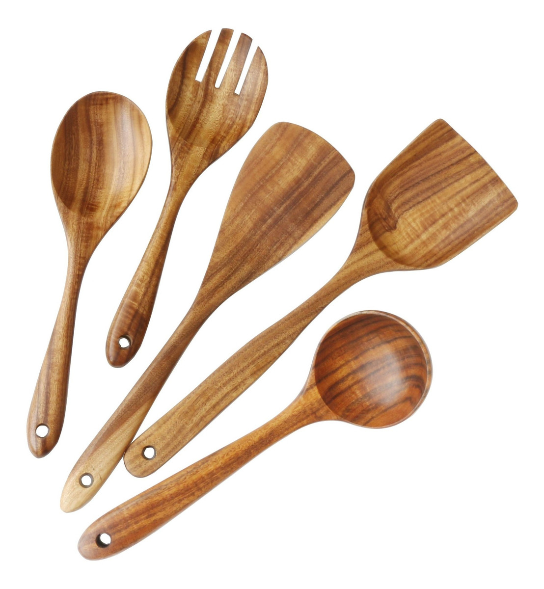 Juego De Utensilios De Madera Para Cocina Cucharas De Cocin