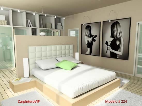 Juego dormitorio matrimonial queen king estilo minimalista bs ...