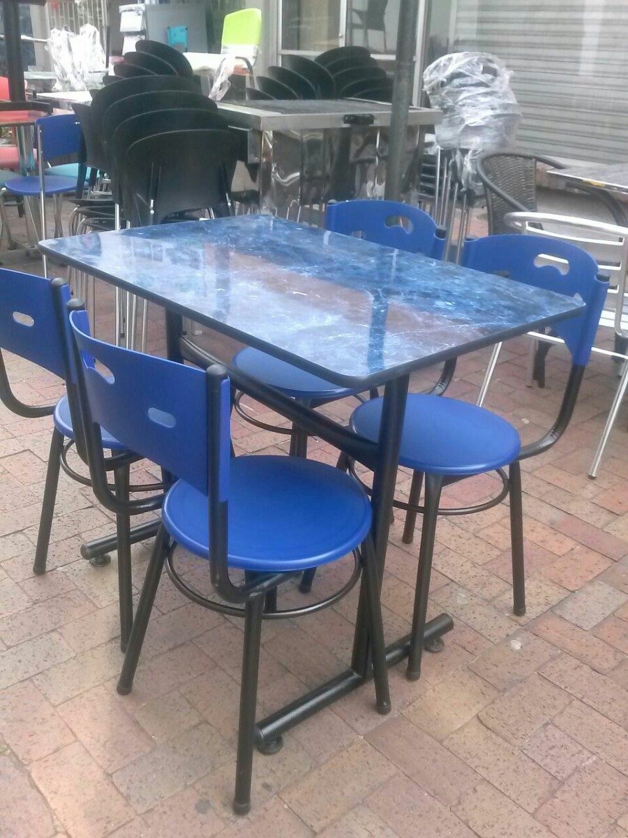 Juego Mesa Comedor Madera Y 4 Sillas Para Restaurante Bar ... Juego Mesa Comedor Madera Y 4 Sillas Para Restaurante Bar ...
