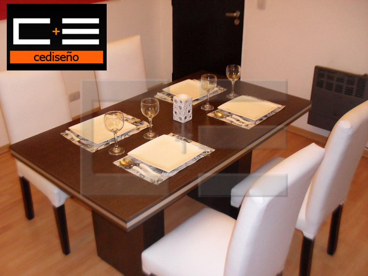 Juego Mesa Comedor Rectangular Tr 160x80 + 4 Sillas Ecocuero ... Juego Mesa Comedor Rectangular Tr 160x80 + 4 Sillas Ecocuero ...