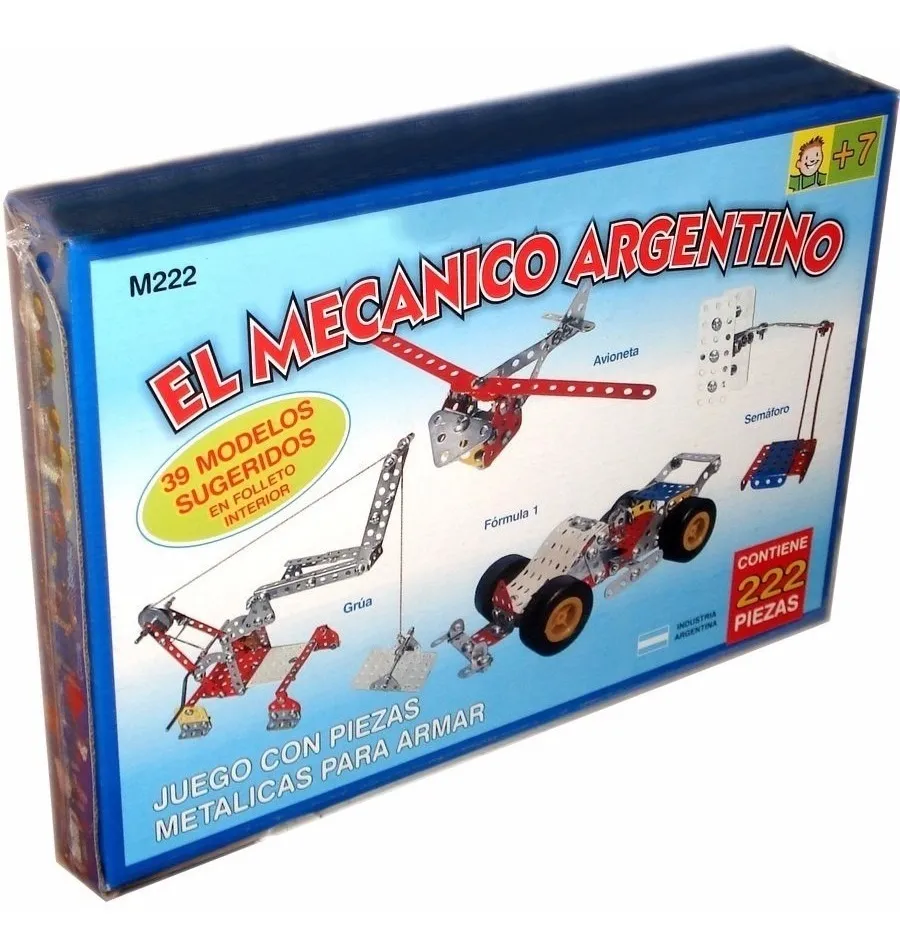 juguete mecano metalico