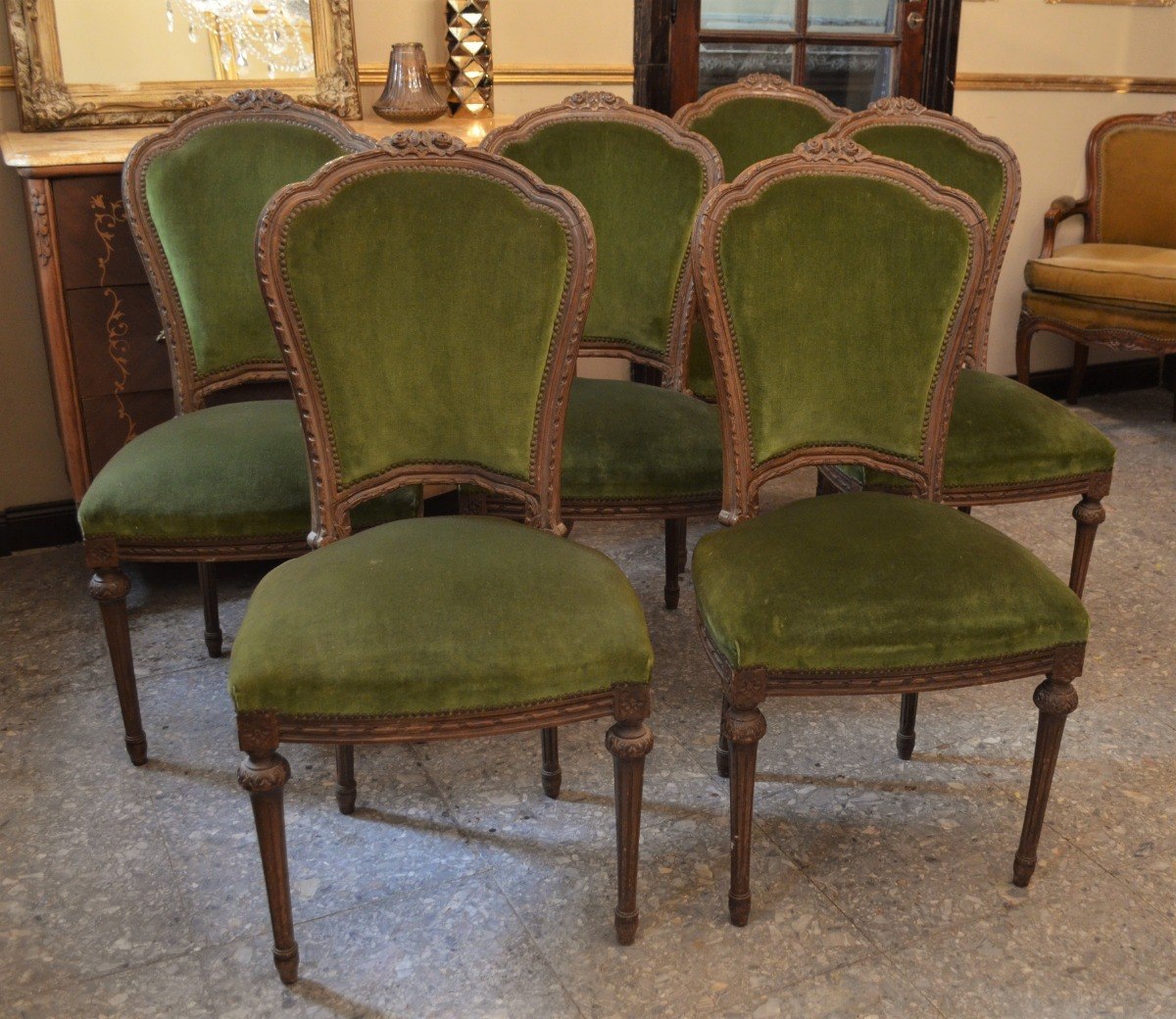 Juego Sillas Comedor Antiguas Estilo Frances Luis Xvi $xc/u ... Juego Sillas Comedor Antiguas Estilo Frances Luis Xvi $xc/u ...