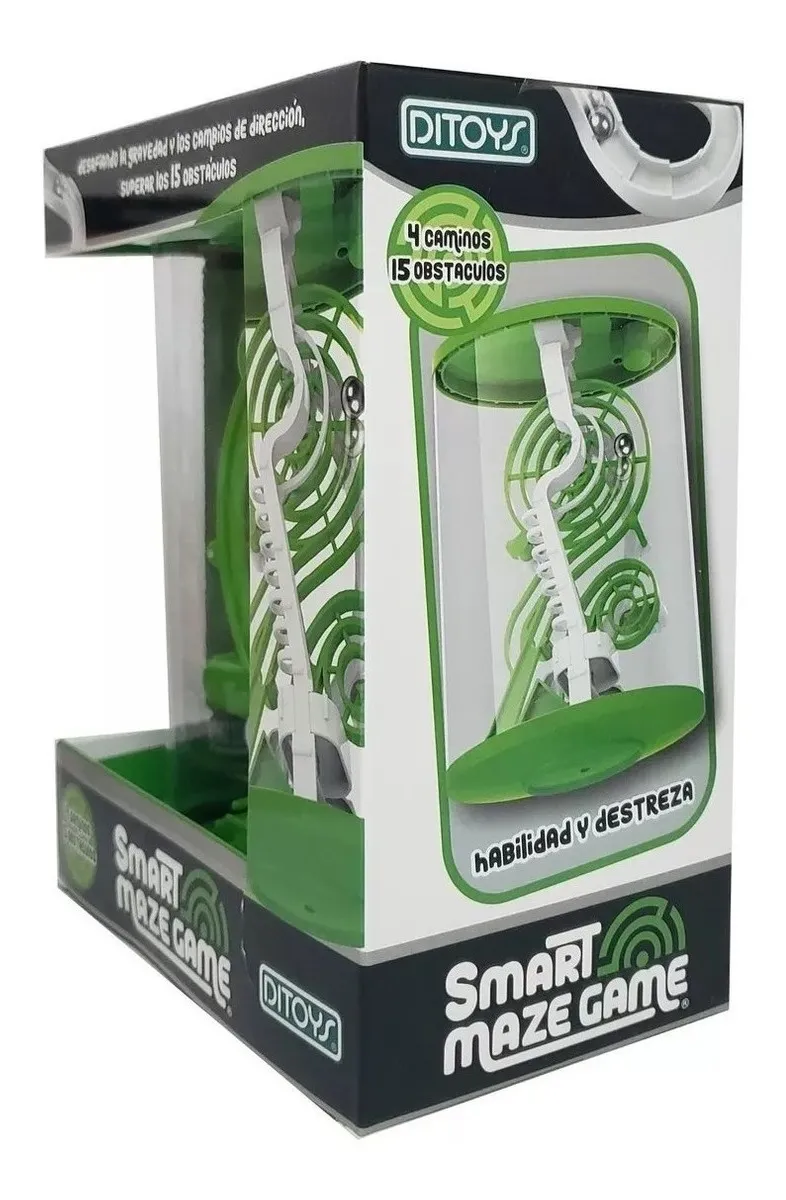 Jugueteria Pizzico | Jugueteria Online | Juego Smart Maze Game 15 Obstáculos Verde Ditoys 2340 (2260) - $ 1.189,99