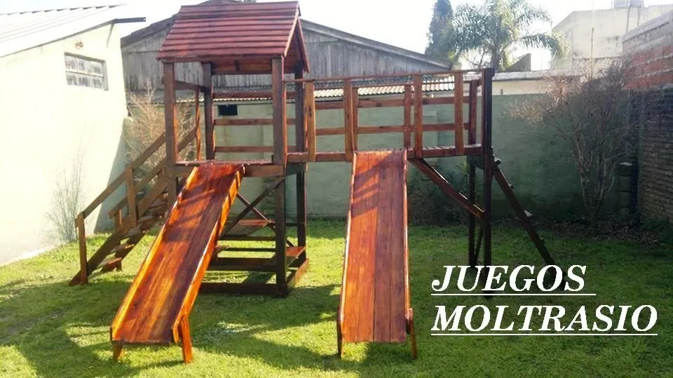 CARPINTERIA MOLTRASIO | Juegos Infantiles En Madera Para Jardines Exterior /interior - $ 70.600,00