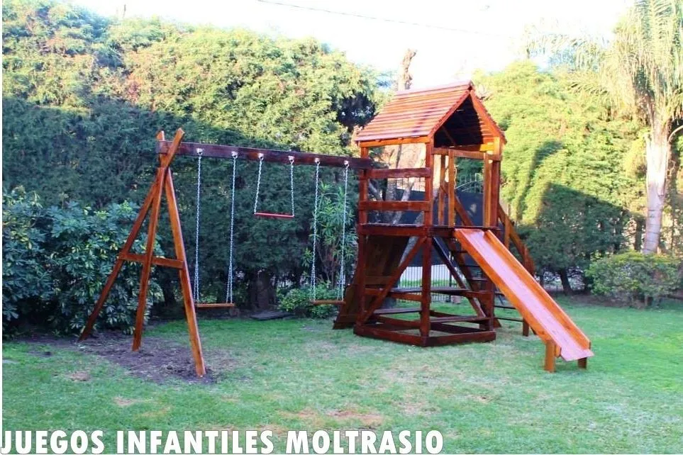 CARPINTERIA MOLTRASIO | Juegos Infantiles En Madera Para Jardines Exterior/interior - $ 75.800,00
