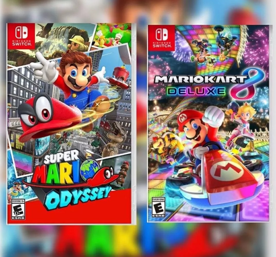 Dos Juegos Nintendo Switch Mario Kart Y Mario Odissey ...