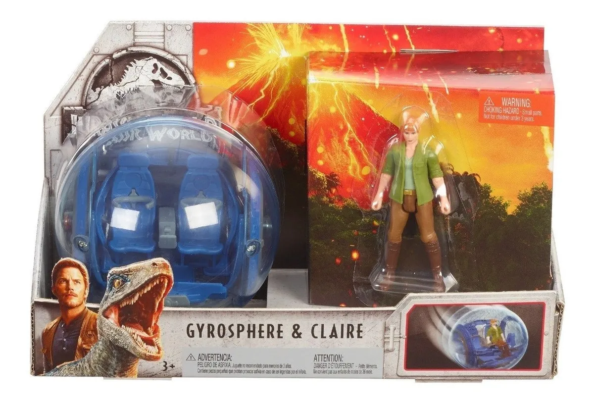 LP.TODO JUGUETES | Jurassic World Giroesfera \u0026 Claire Jurassic Park Mattel - $ 4.100,00