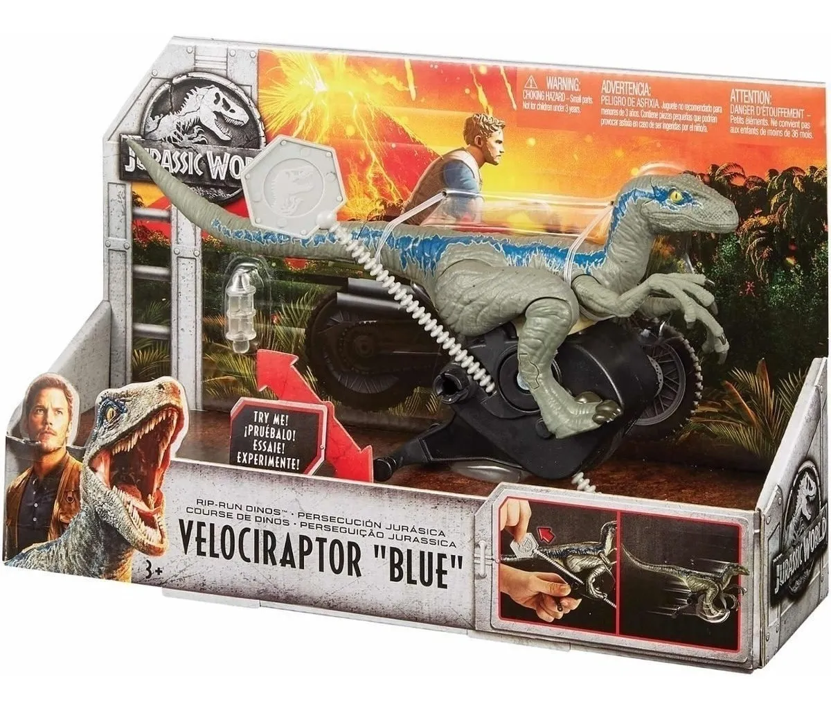 juguete velociraptor blue