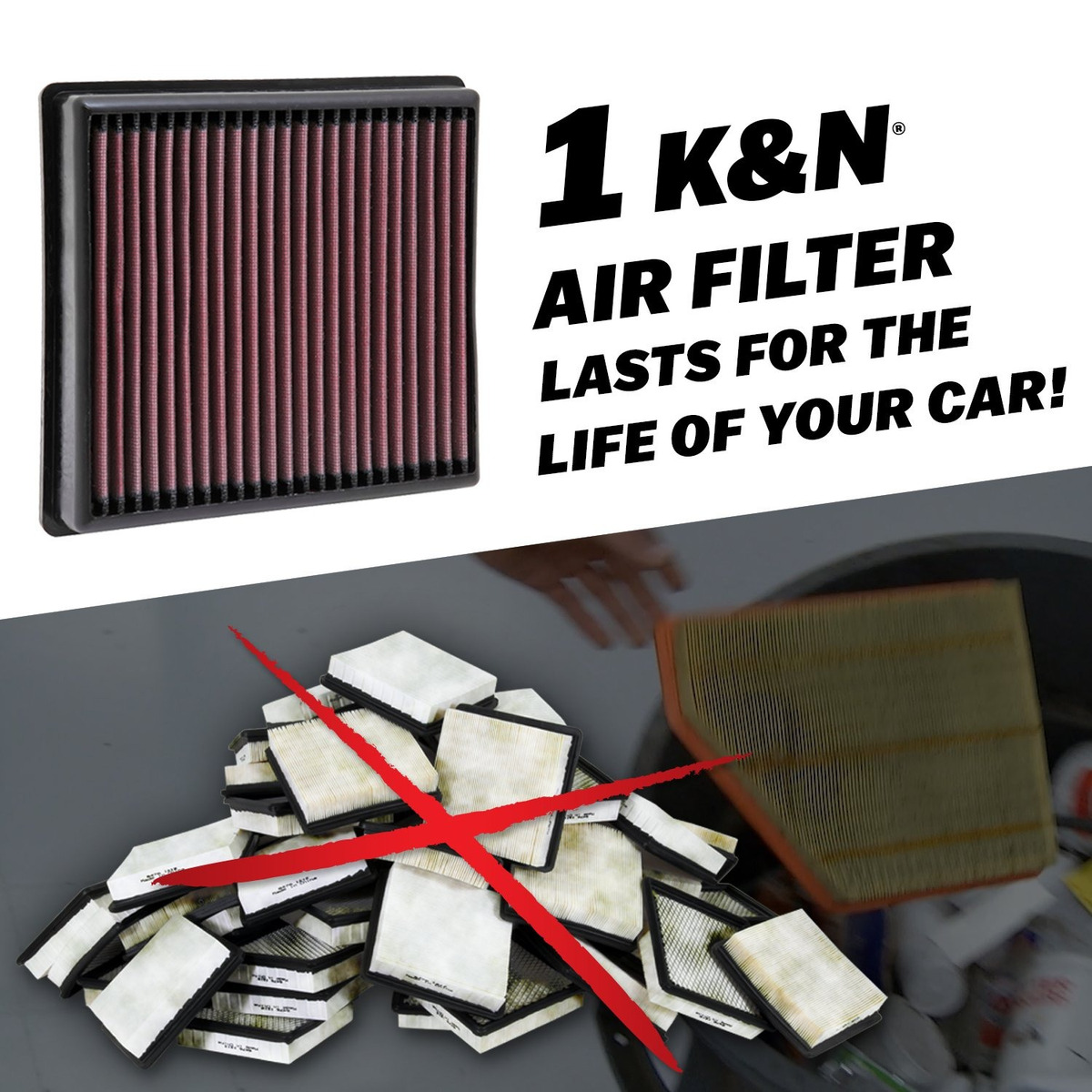 bm-1010r Filtro de aire filtro nuevo k/&n filters