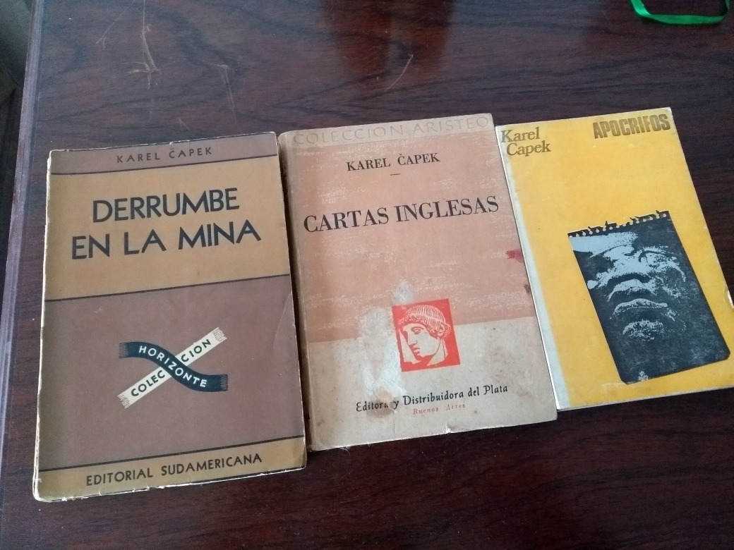Karel Capek Lote De 3 Libros Apocrifos Derrumbe Mina Cartas ...