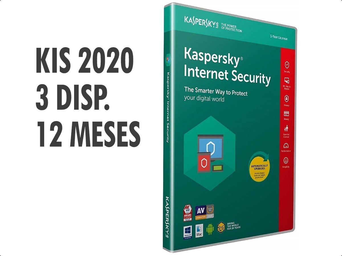 Kaspersky Kis 2020 Internet Security 3 Licencias 1 A/ño Antivirus