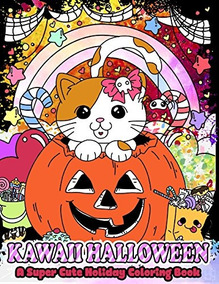 Kawaii Halloween Un Libro De Colorear De Vacaciones Súper L