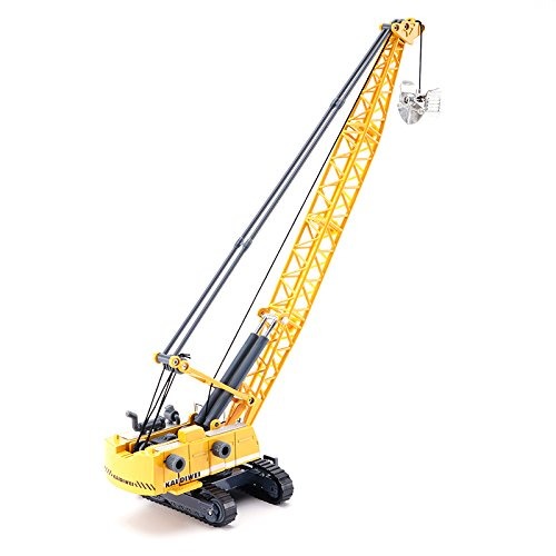 KDW 1//87 Scale Die-Cast Digging Cable Crane Excavator Alloy Construction Toy New