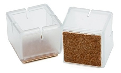 Guoc Tapas de la Pata de Mesa,Paquetes de Protectores de Piso de Silicona,Tapas de Patas para sillas,Muebles Cuadrados,pies de Mesa,Tapas de la Pata de Mesa