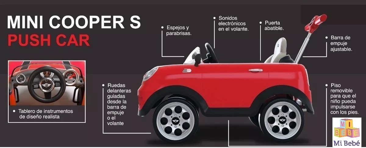 Kiddy Mini Cooper S Push Car Modelo 1679 7 529 00 En Mercado Libre Kiddy Mini Cooper S Push Car Modelo 1679 Cargando Zoom