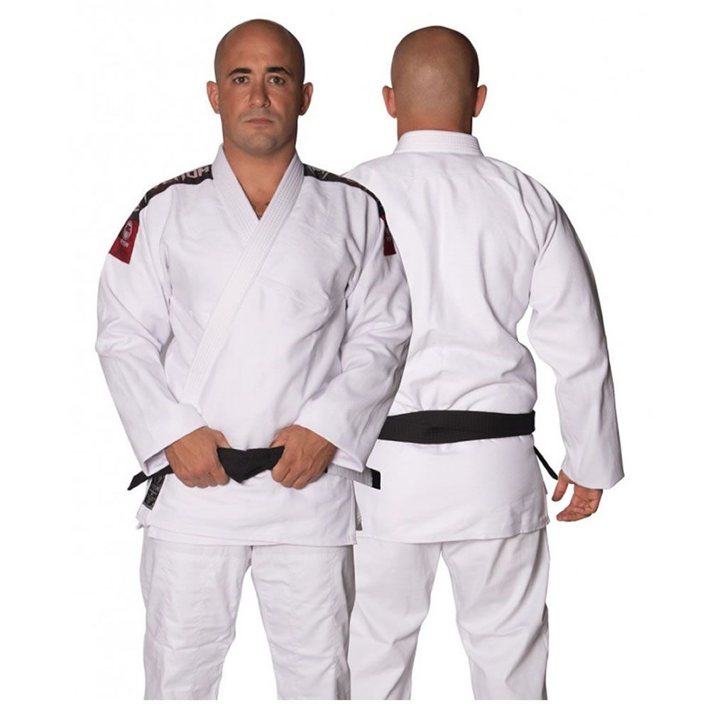 A2 White Brazilian Jiu Jitsu BJJ Premium Belt by Battle Gear 