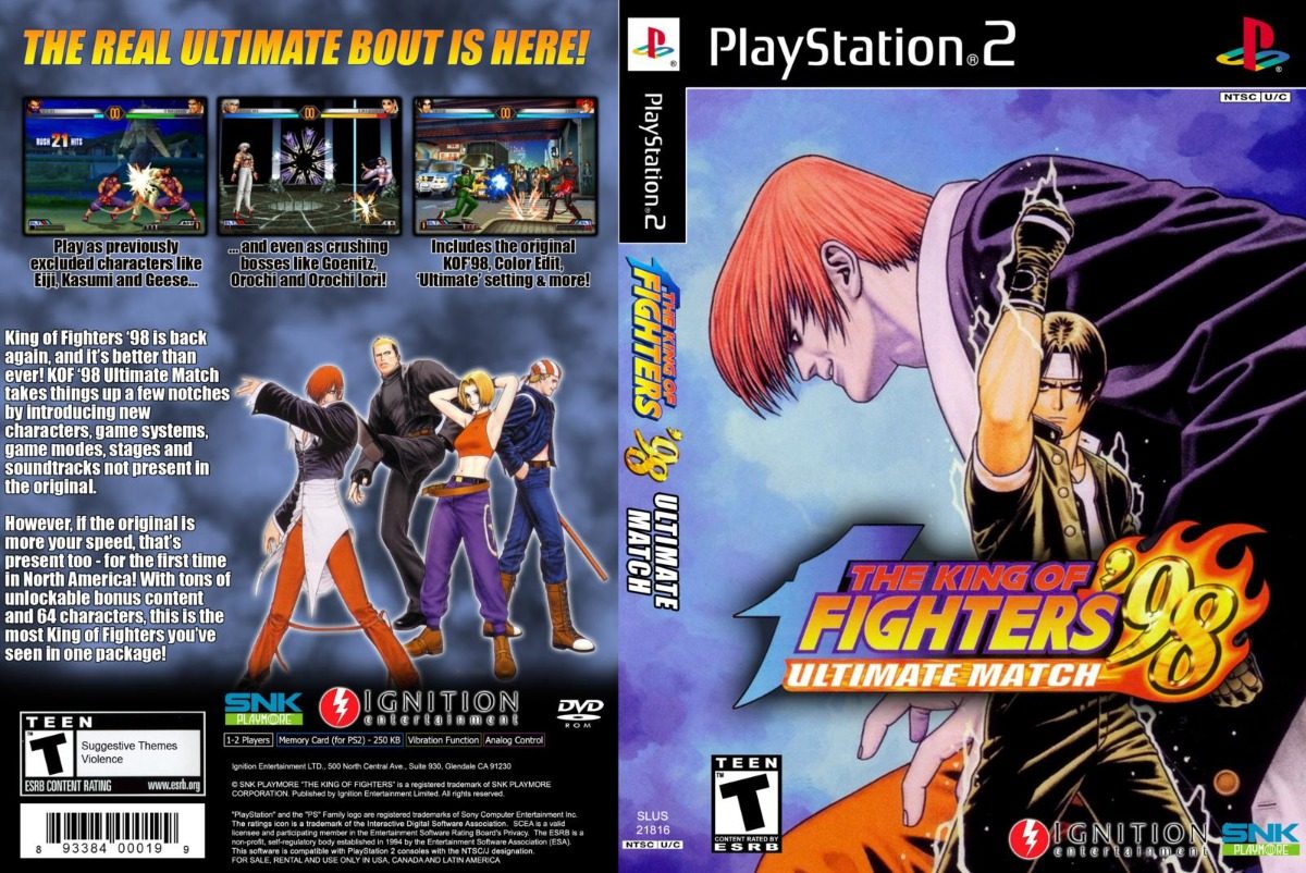 King Of Fighters 98 Ultimate Match Playstation 2 - R$ 19,95 em Mercado