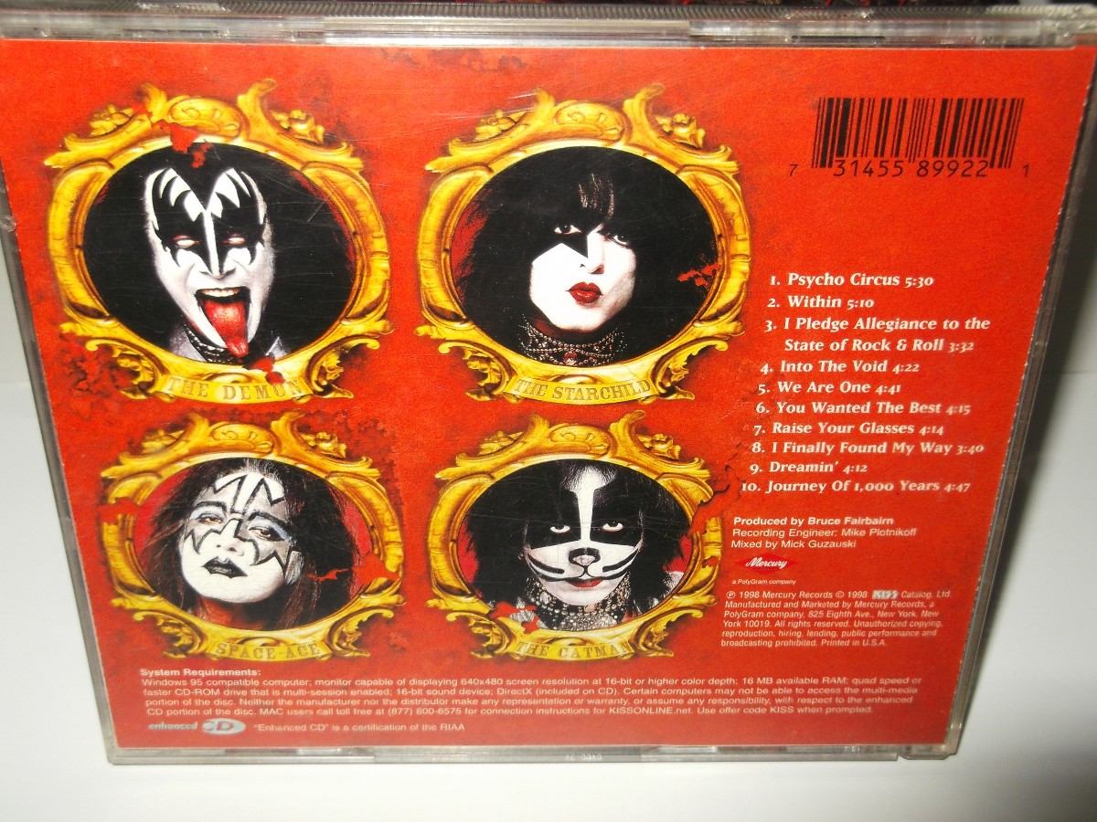 kiss psycho circus cd kiss psycho circus cd