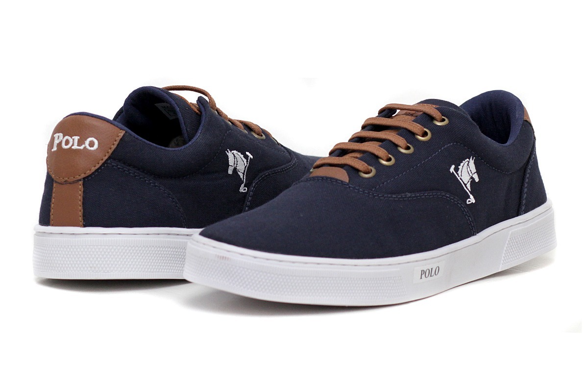 Kit 02 Tenis Polo Joy-01 Chinelo-01 Carteira Couro-01 Cinto - R$ 199,90 em Mercado Livre