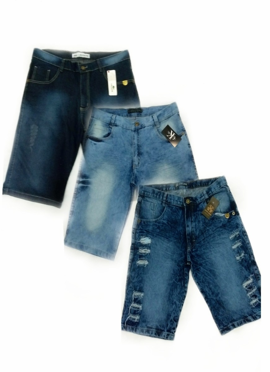 shorts jeans masculino mercado livre