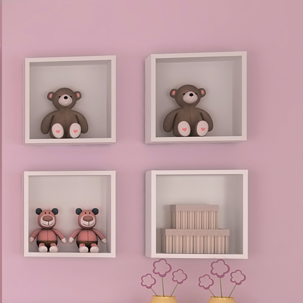 Kit 03 Nichos 100 Mdf Branco Bp Prateleira Sala Quarto Beb R ~ Sala E Quarto Juntos E Nicho P Quarto De Bebe Kit 03 Nichos 100 Mdf Branco Bp Prateleira Sala Quarto Beb R ~ Sala E Quarto Juntos E Nicho P Quarto De Bebe