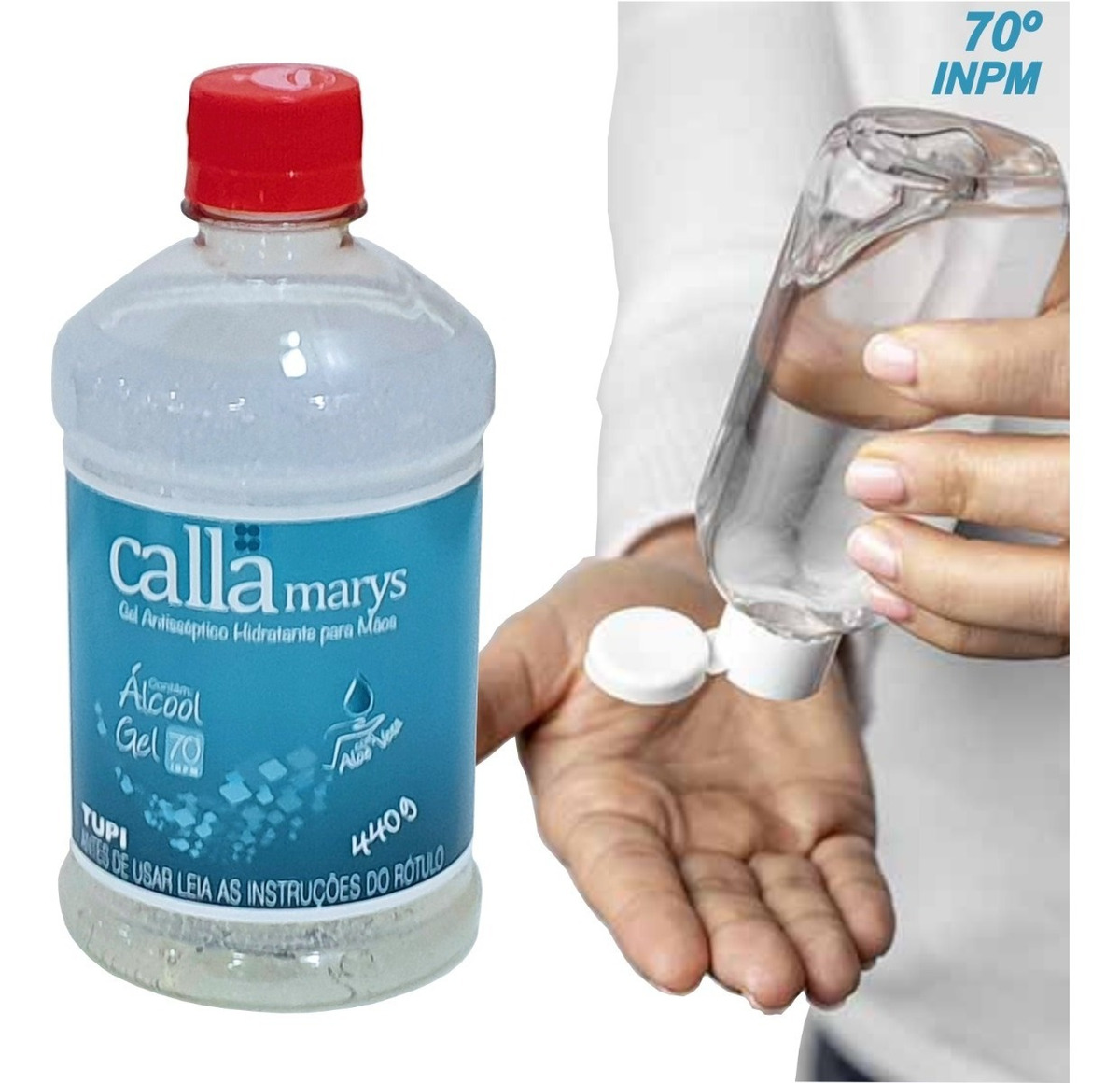 Kit 12 Álcool Em Gel 70% Higienizador De Mãos - Callamarys - R ...