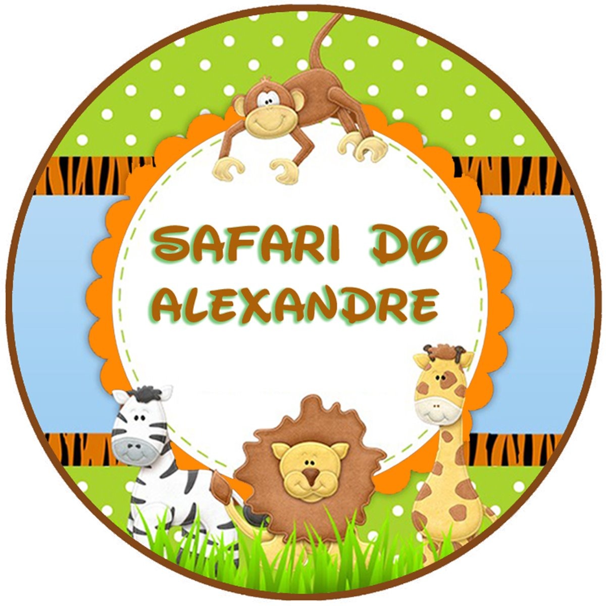 tag adesivo personalizado safari