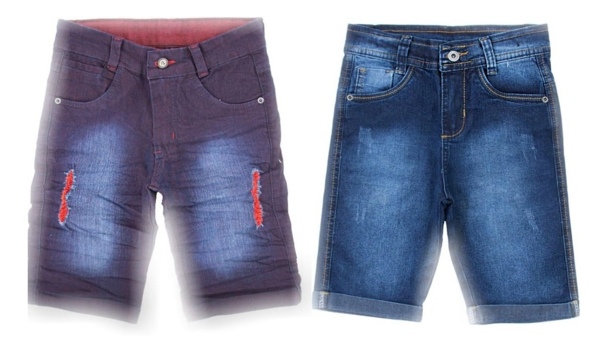 mercado livre bermuda jeans infantil masculina