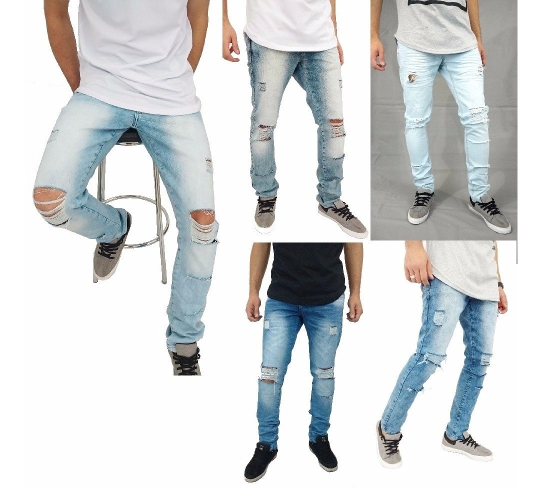 modelo de calça rasgada masculina