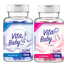 Kit 2 Vita Baby Caps Casal Polivitamínico Ácido Fólico