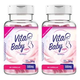 Kit 2 Vita Baby Caps Polivitaminico Controle Sop Molecular