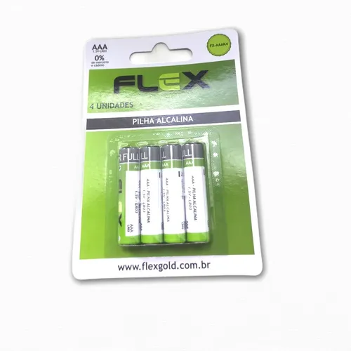 Kit 20 Unidades Pilha Flex Aaa Alcalina Máxima Resistência