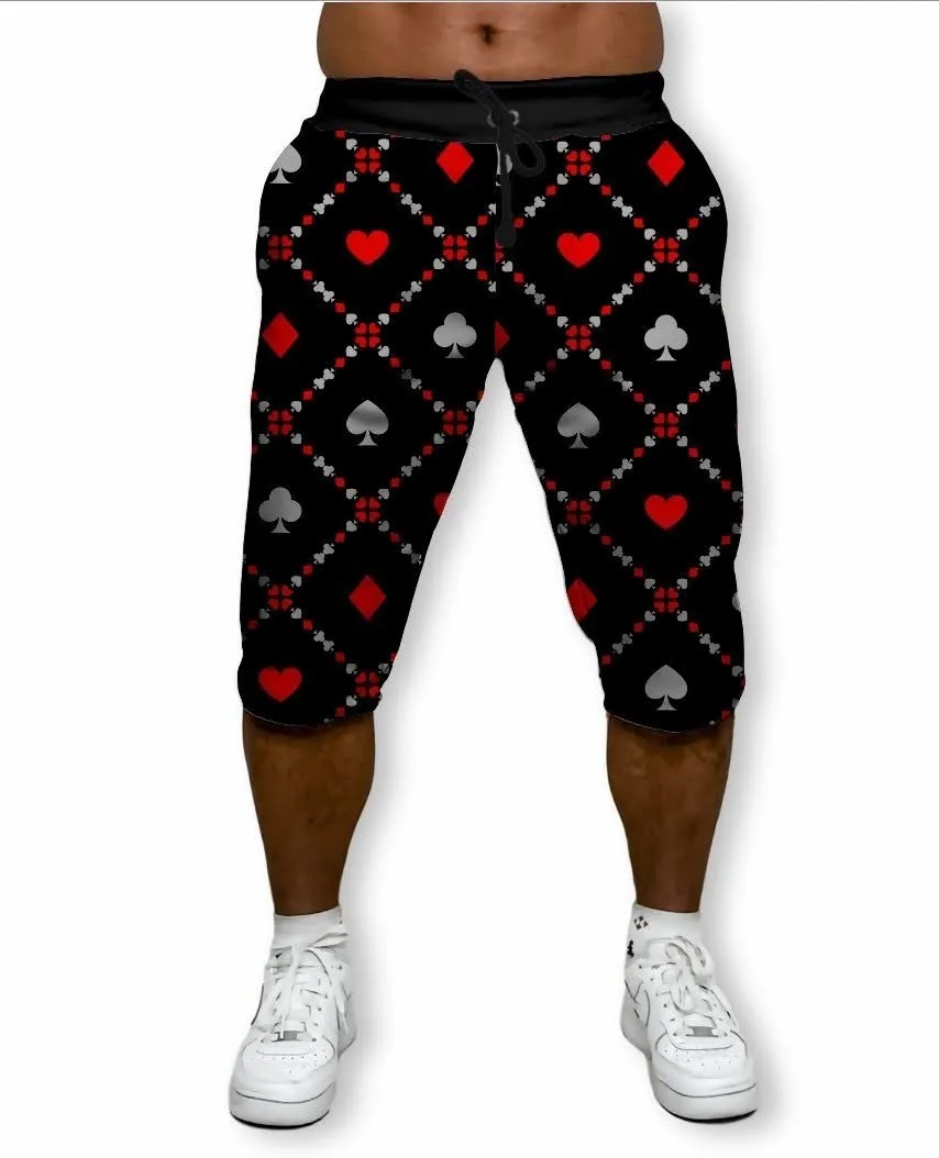 short moletom masculino estampado